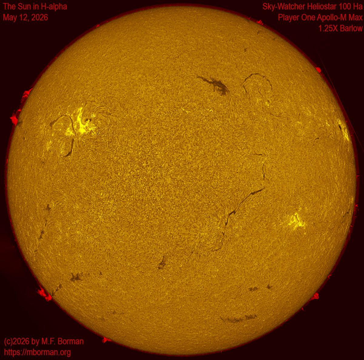Solar image in h-alpha 05/12/26