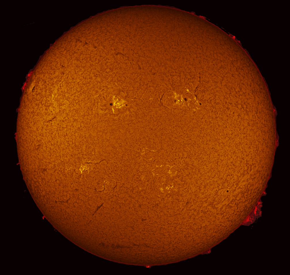 Solar Disk in h-alpha 05/18/2012 with DMK41AU02.AS camera