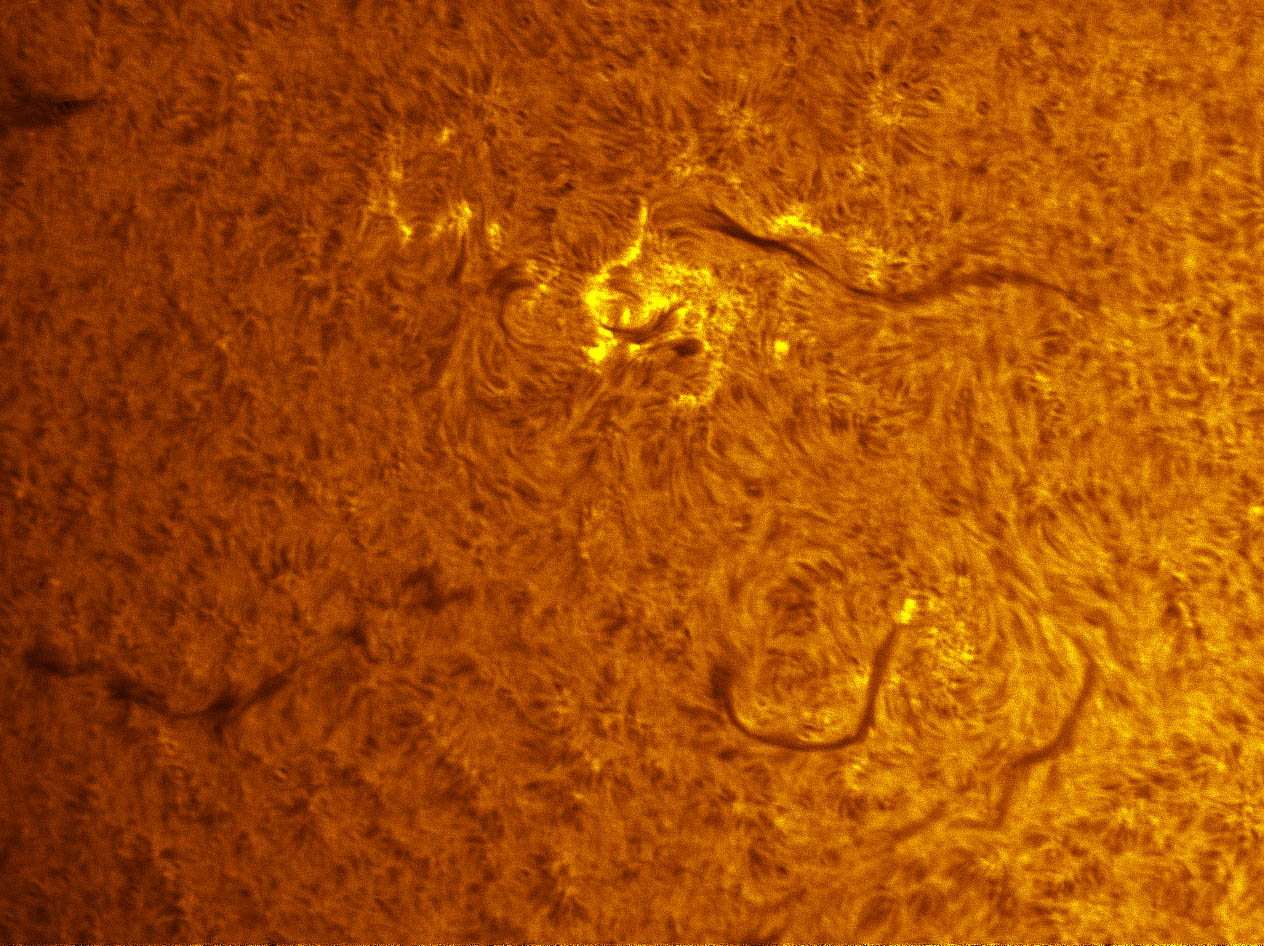 Sunspots 1485 in h-alpha 05/18/2012