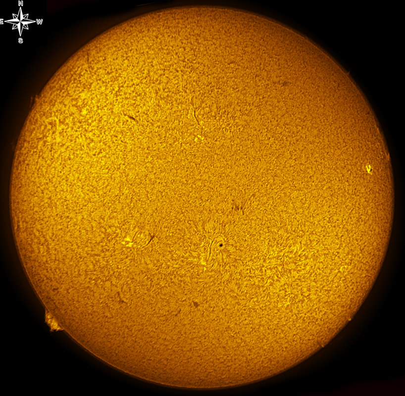 Solar Disk in h-alpha 05/22/2011