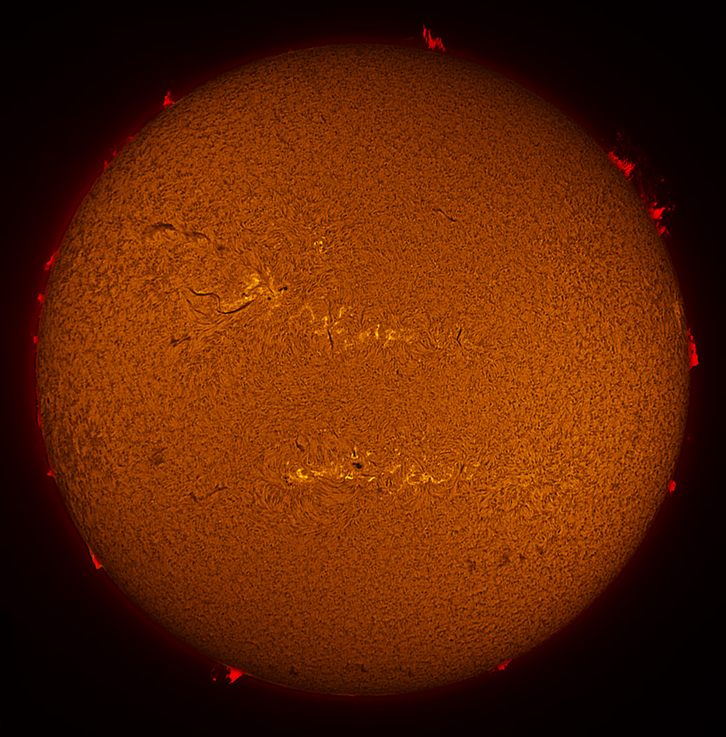 Solar Disk in h-alpha 05/25/2013