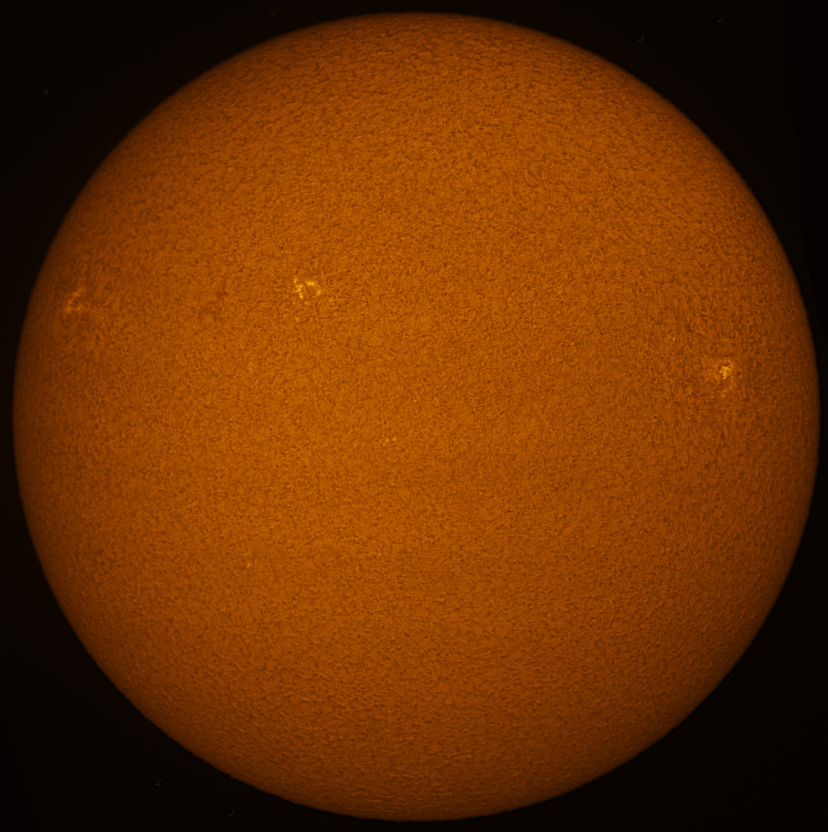 Solar disk in h-alpha 05/25/2018