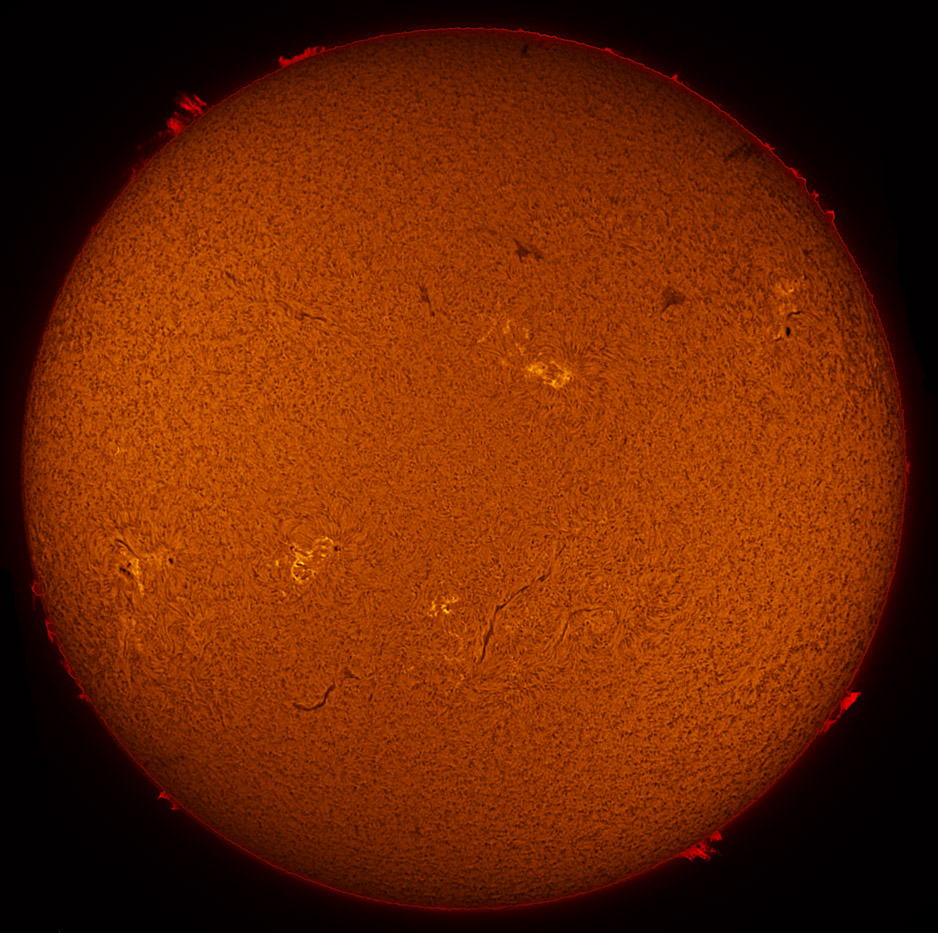 Solar Disk in h-alpha 05/27/2012