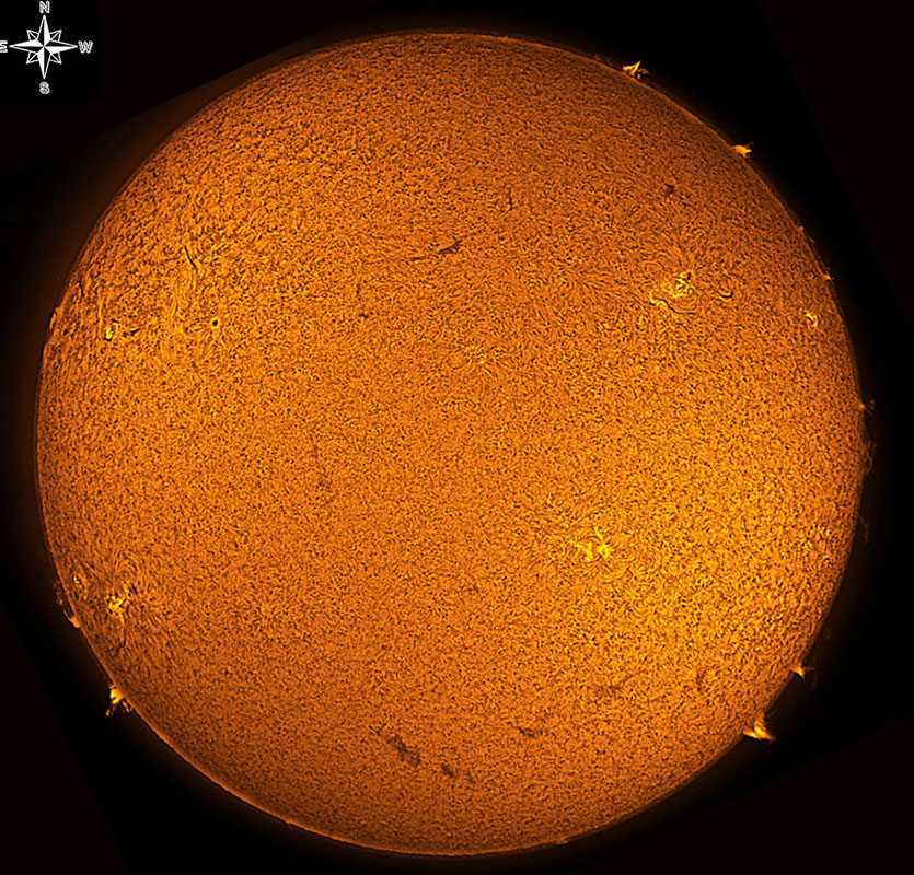 Solar Disk in h-alpha 05/29/2011