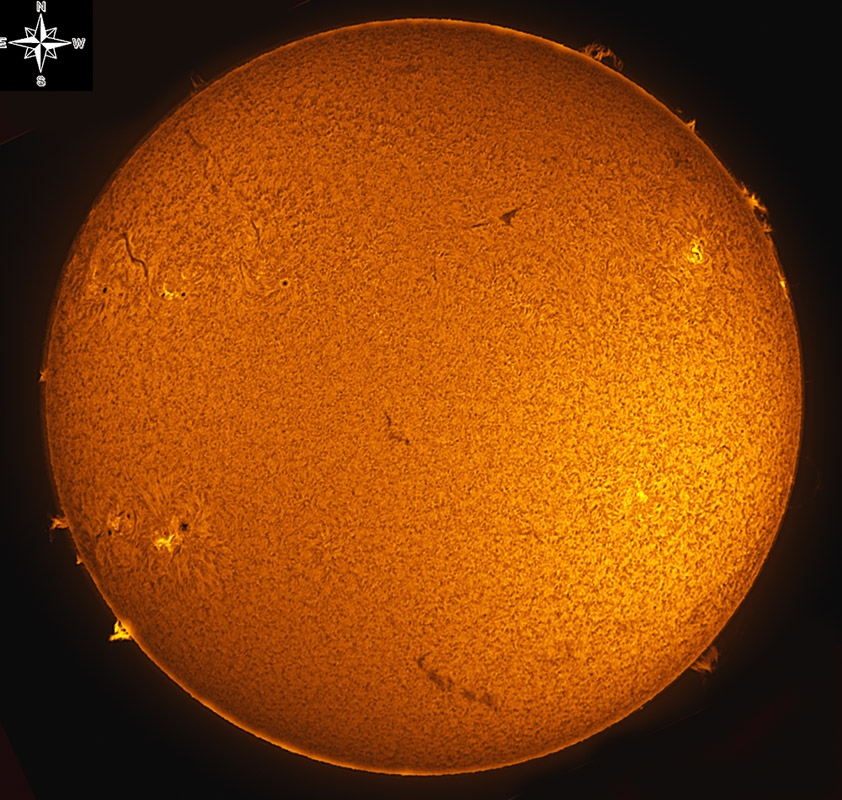 Solar Disk in h-alpha 05/30/2011