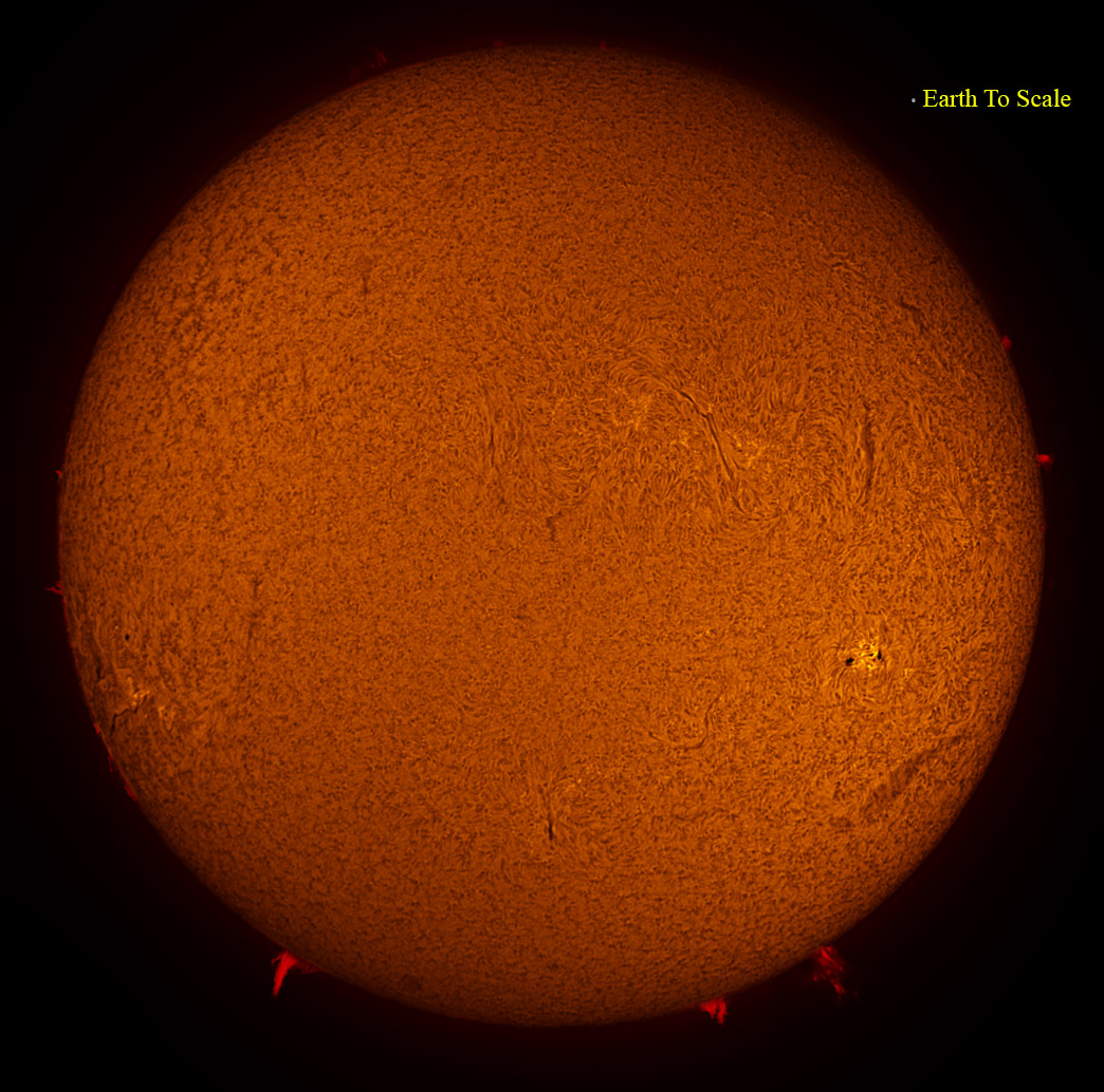 Solar Disk in h-alpha 06/14/2013