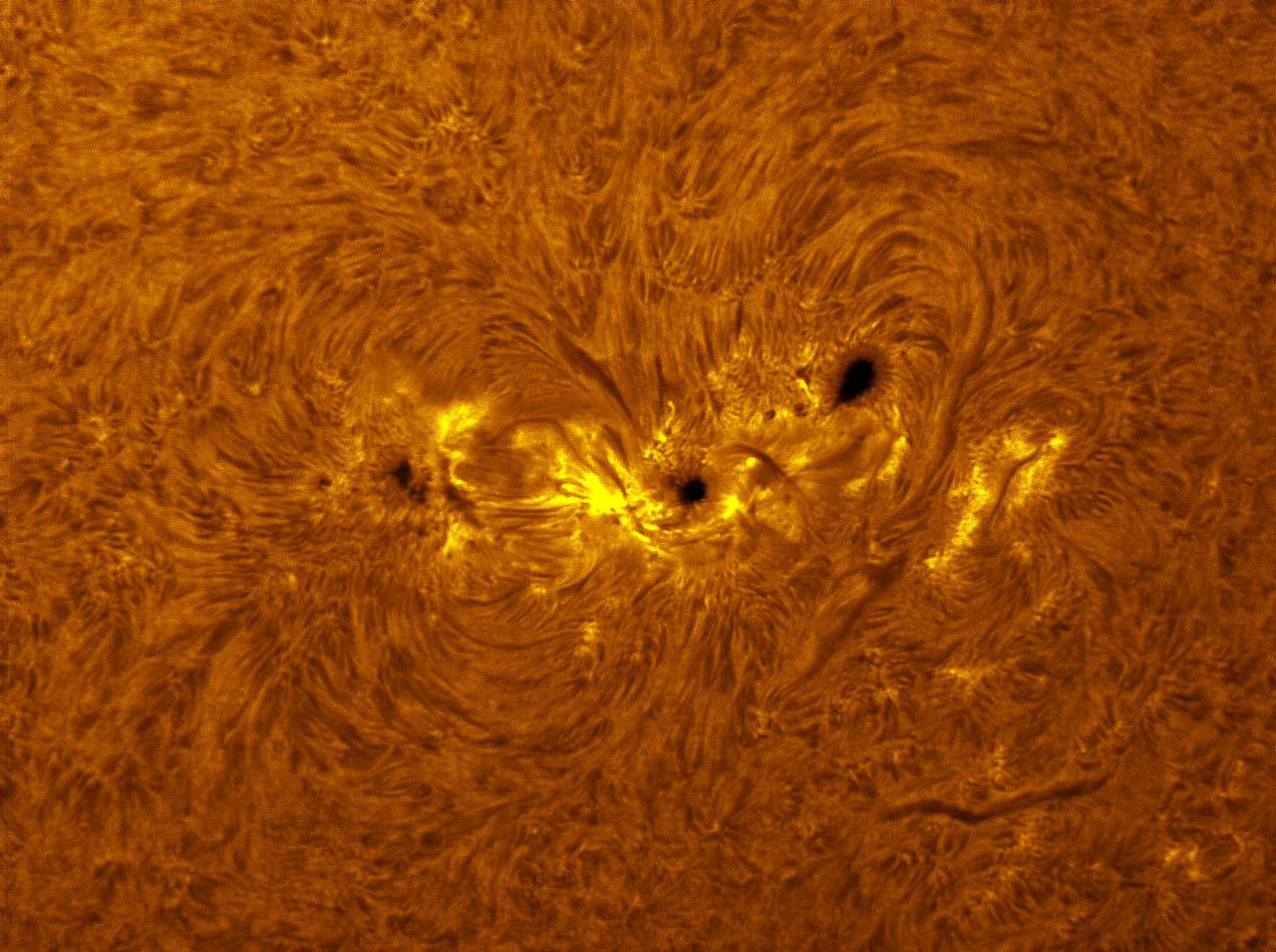 Sunspot 1515 in h-alpha 07/04/2012