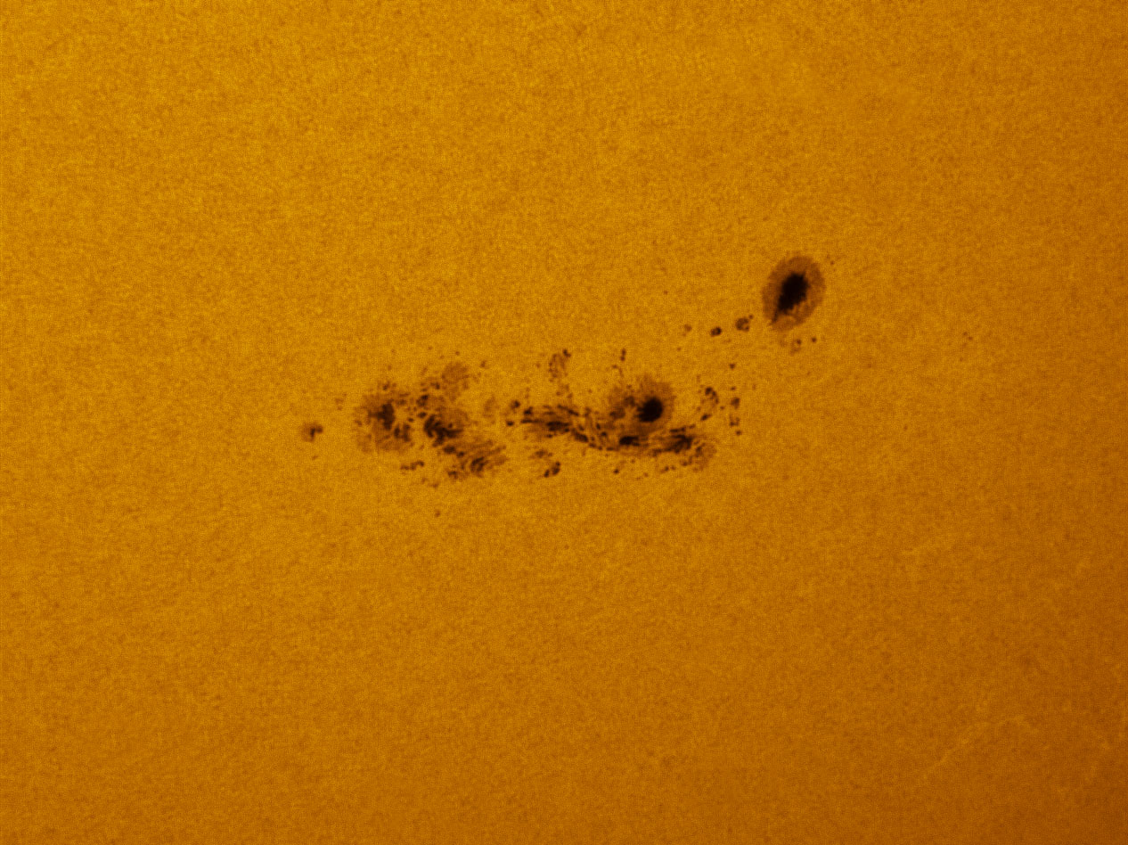 Sunspot 1515 in white light 07/04/2012