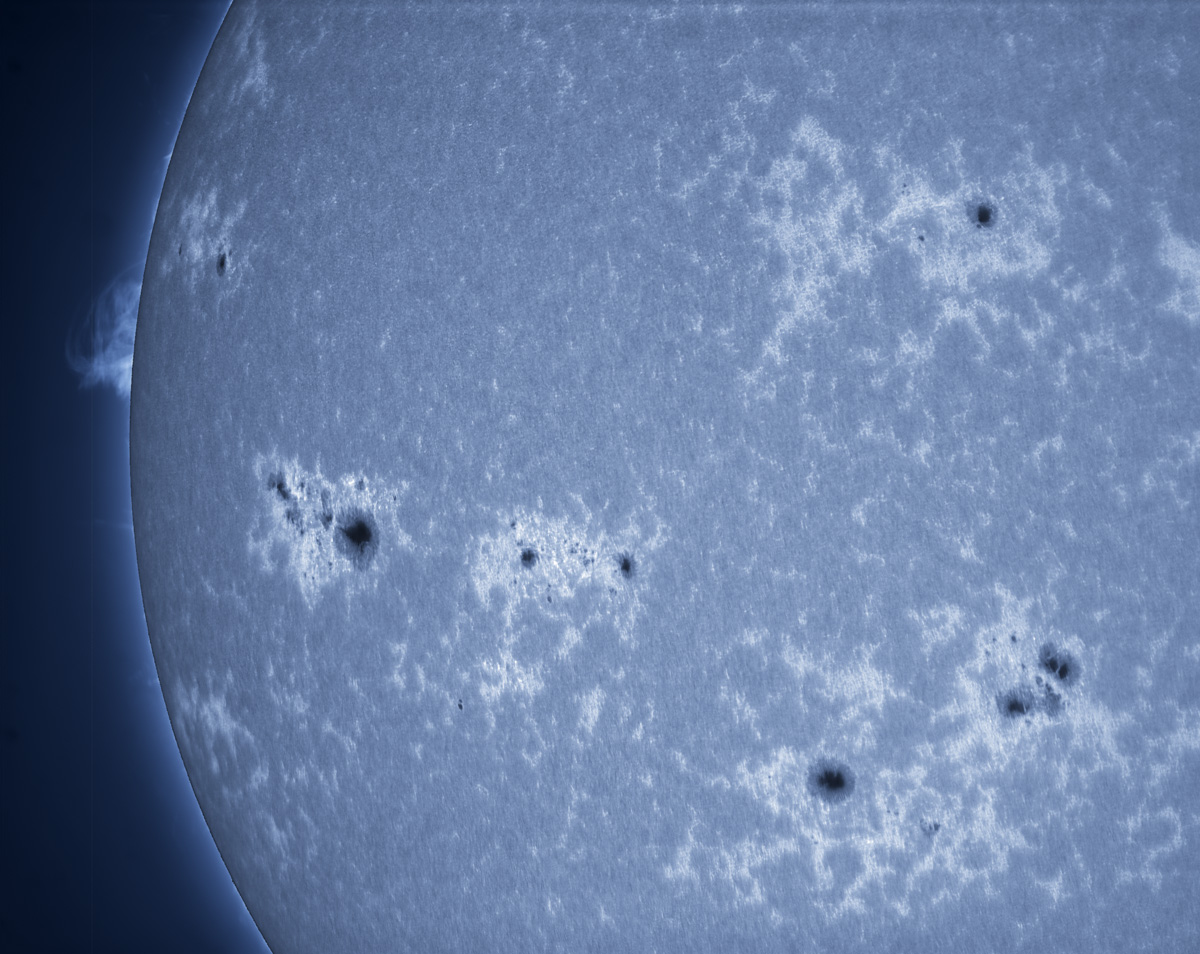 Sunspots 2106 through 2010 in CaK 07/04/2014