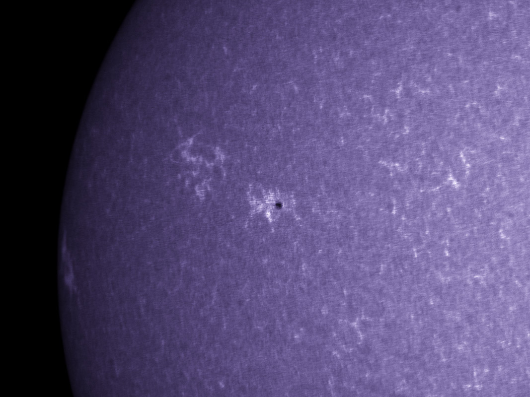 Sunspots 1245 and 1248 in CaK 7/09/2011