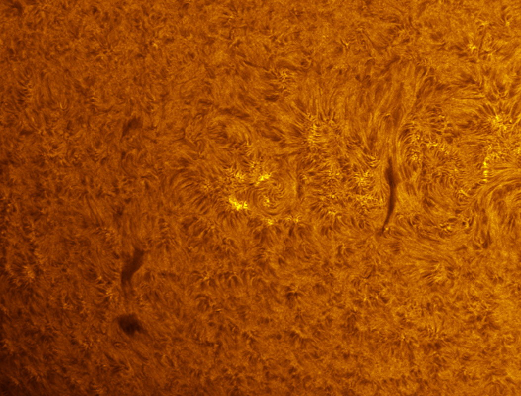 Unnumbered Sunspot in h-alpha 7/09/2011