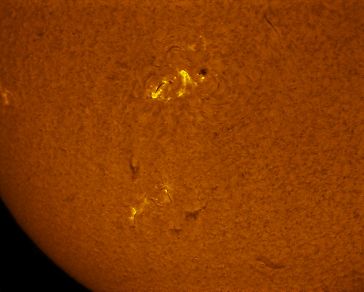 Sunspot 2565 in h-alpha 07/16/2016