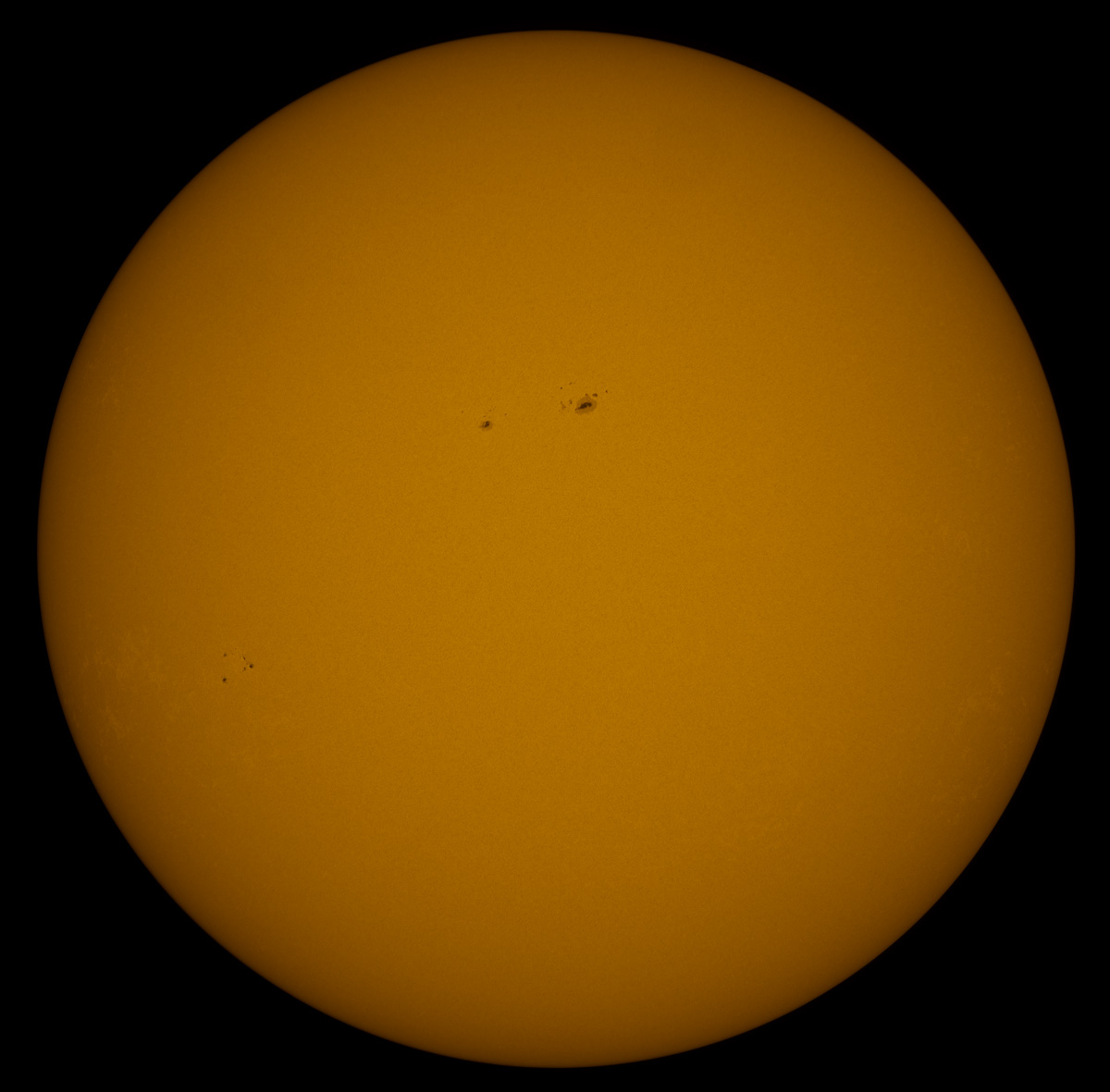 Solar Disk in white light 07/20/2013