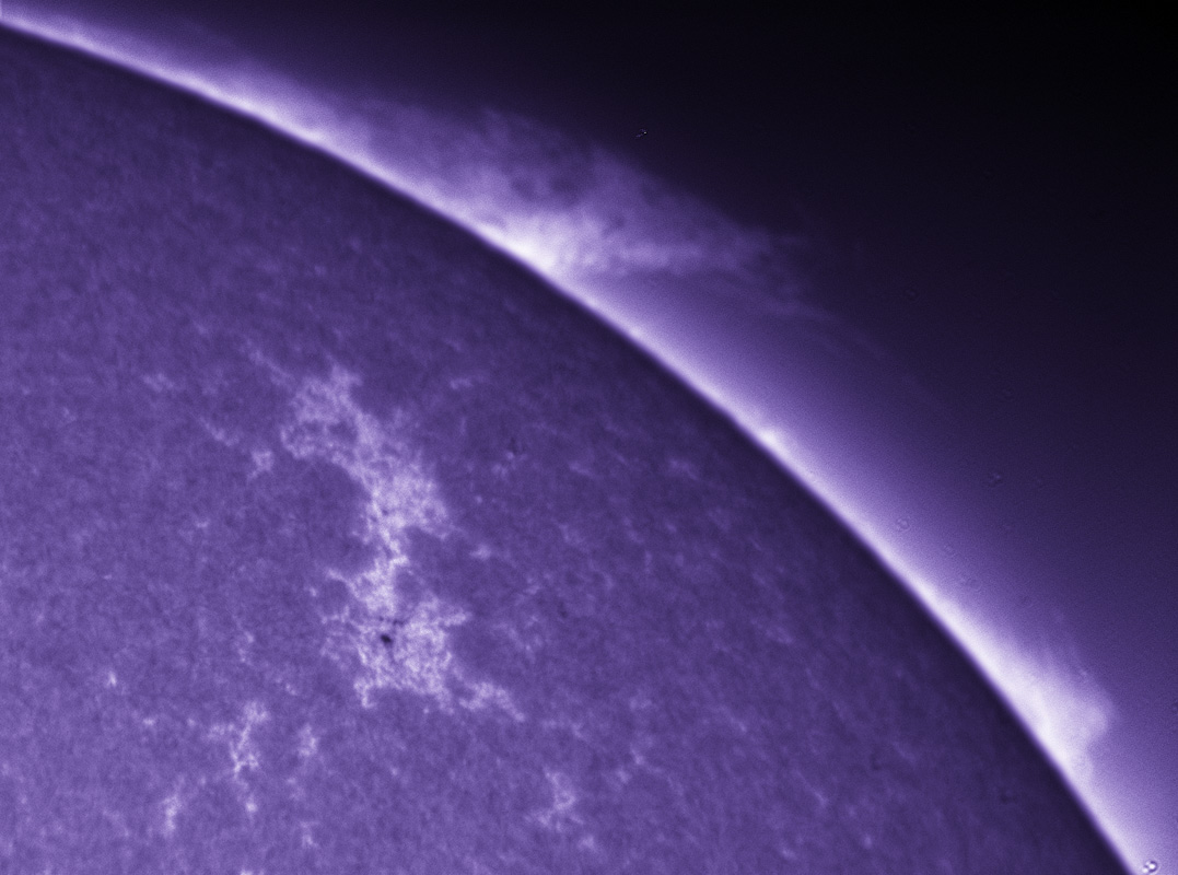 Prominence in CaK 07/23/2011