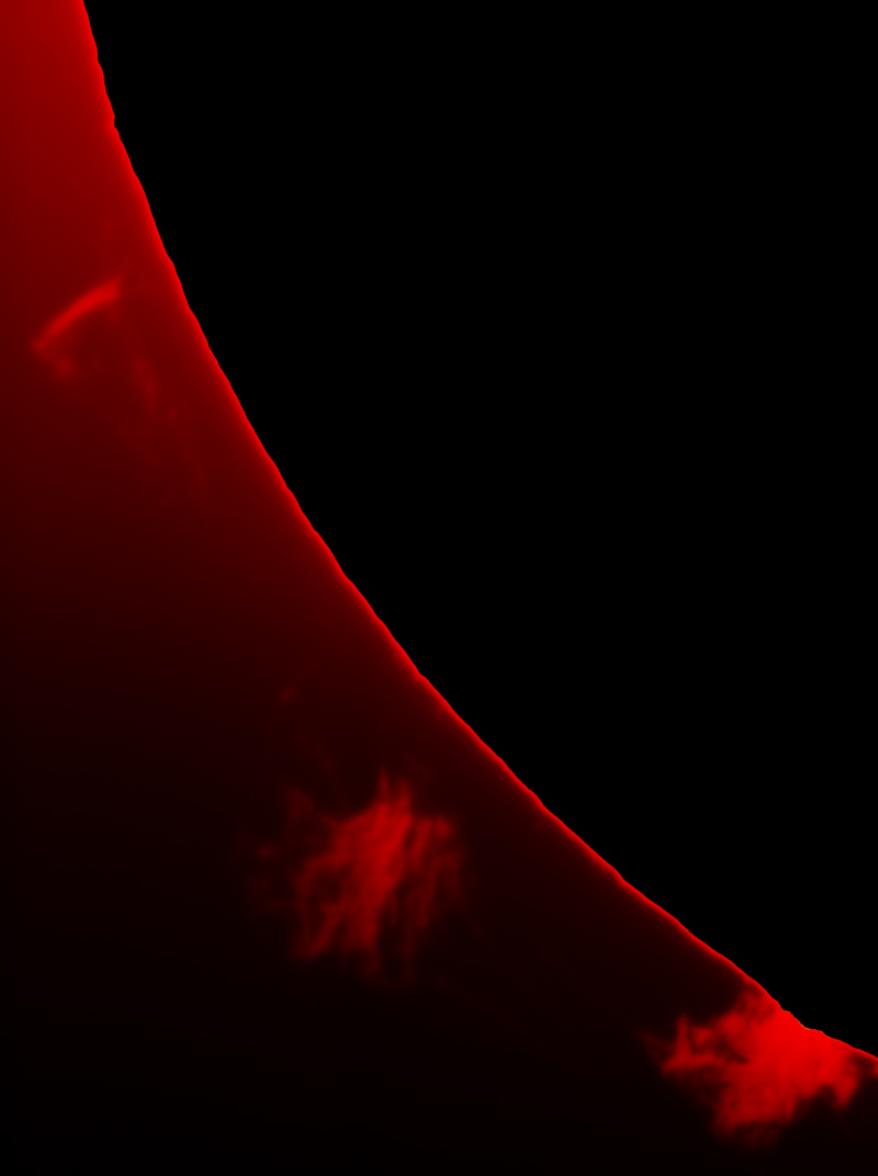 Detached Solar Prominence in h-alpha 07/28/2012