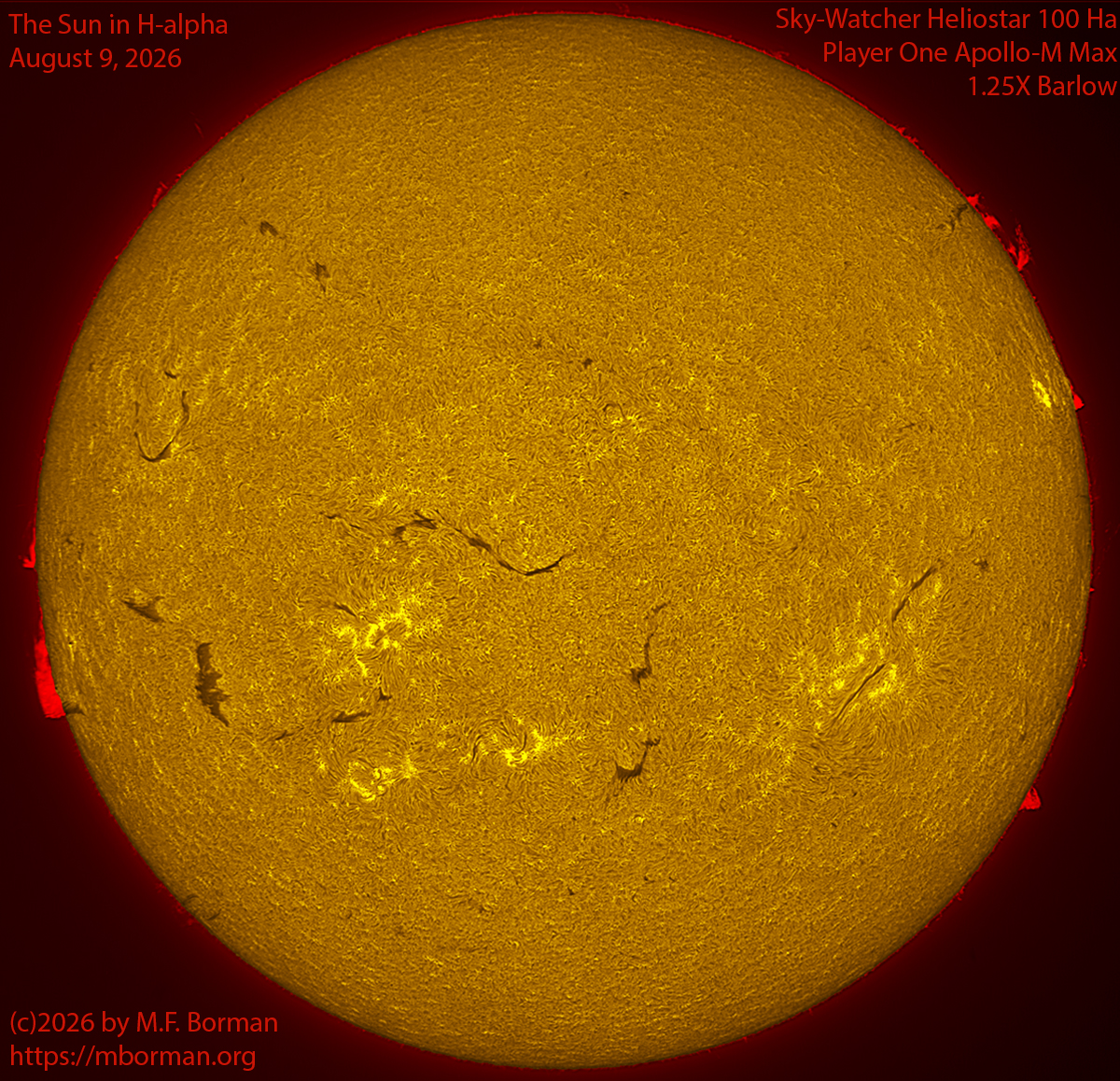 Solar image in h-alpha 08/09/26