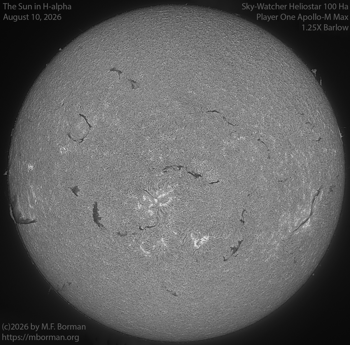 Solar image in h-alpha 08/10/26