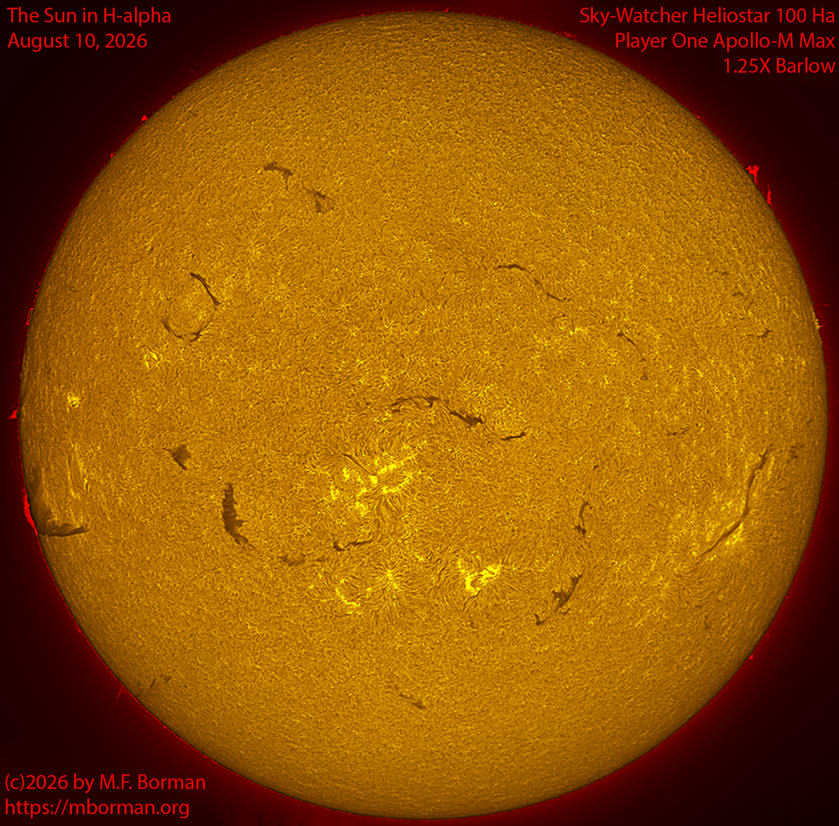 Solar image in h-alpha 08/10/26