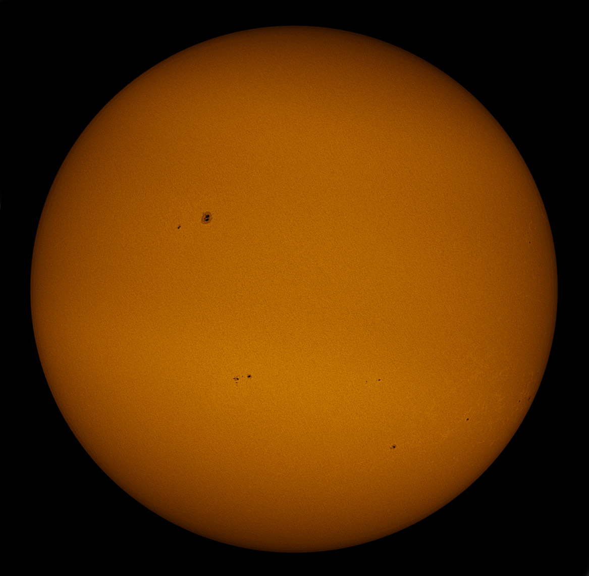 Solar Disk in white light 07/04/2012