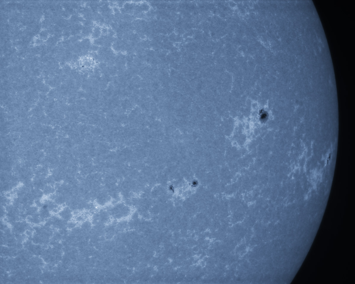 Sunspots 1818, 1824, and 1825 in CaK 08/18/2013