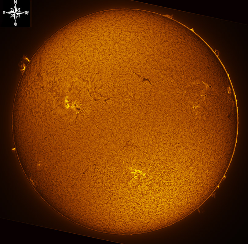 Solar Disk in h-alpha 09/03/2011
