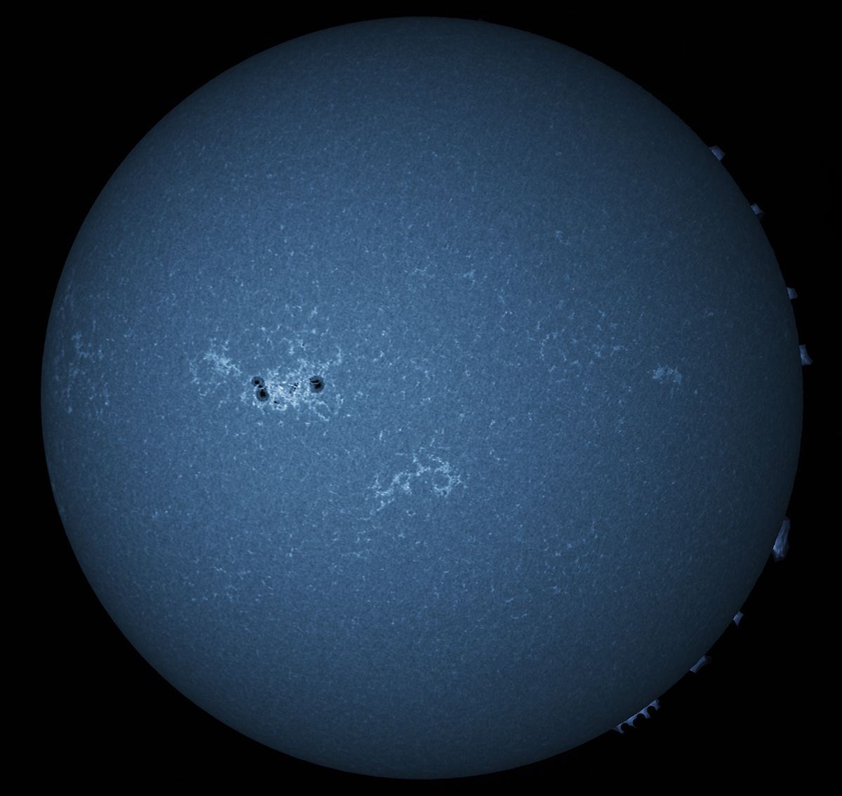 Solar Disk in CaK 09/04/2016