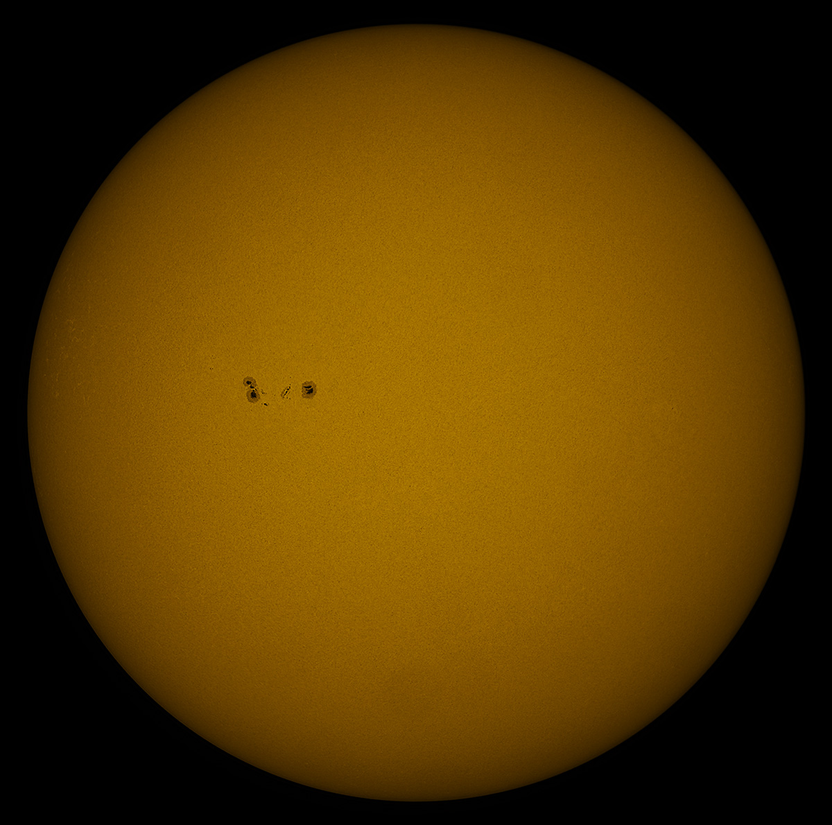 Solar Disk in white light 09/04/2016