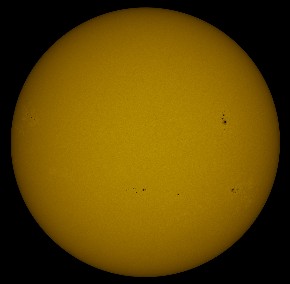 Solar Disk in white light 09/13/2014