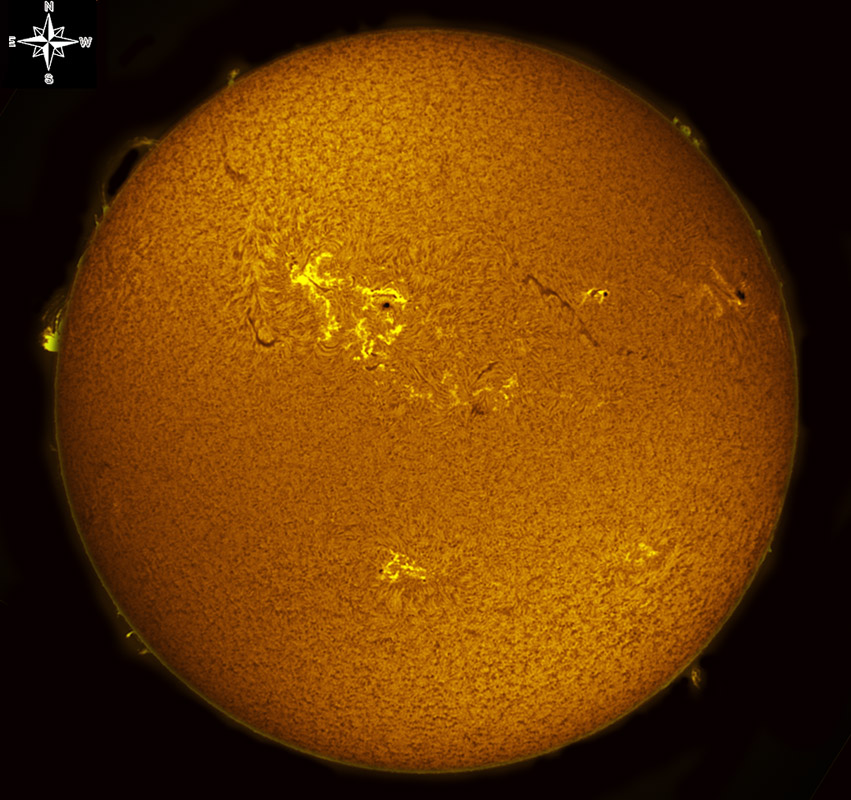 Solar Disk in h-alpha 09/17/2011