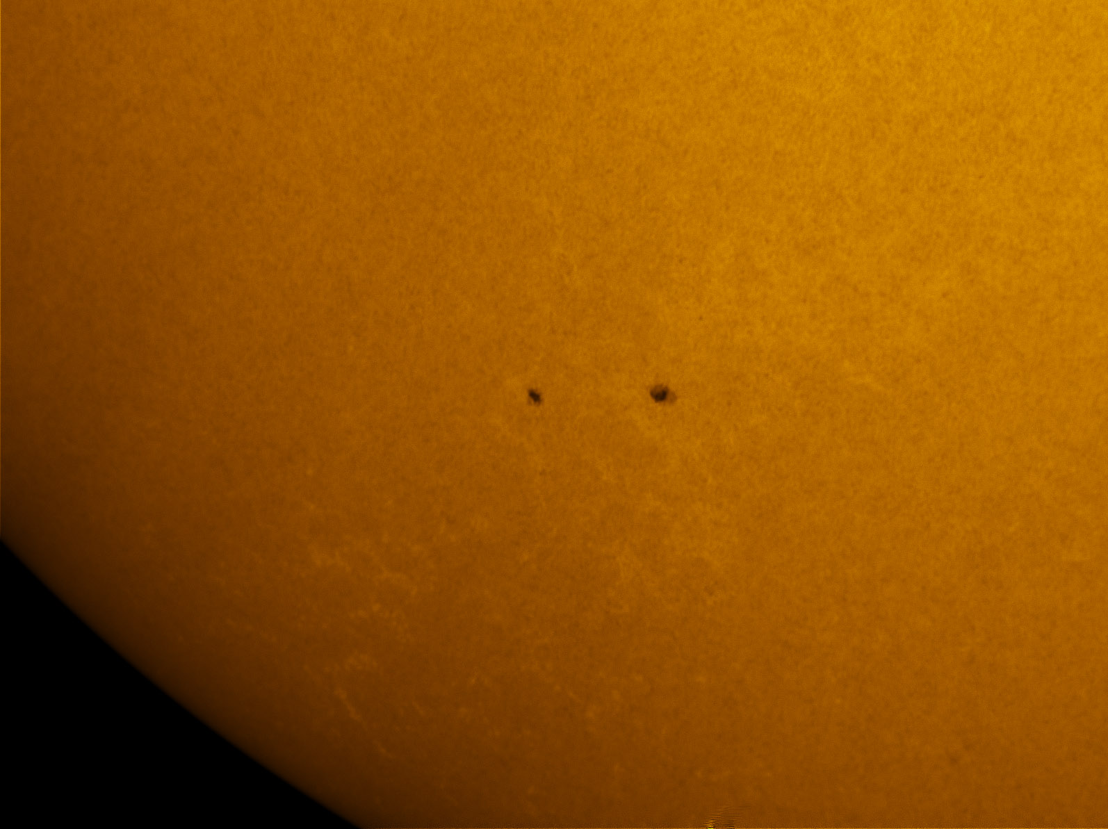 Sunspot 1576 in white light 09/22/2012