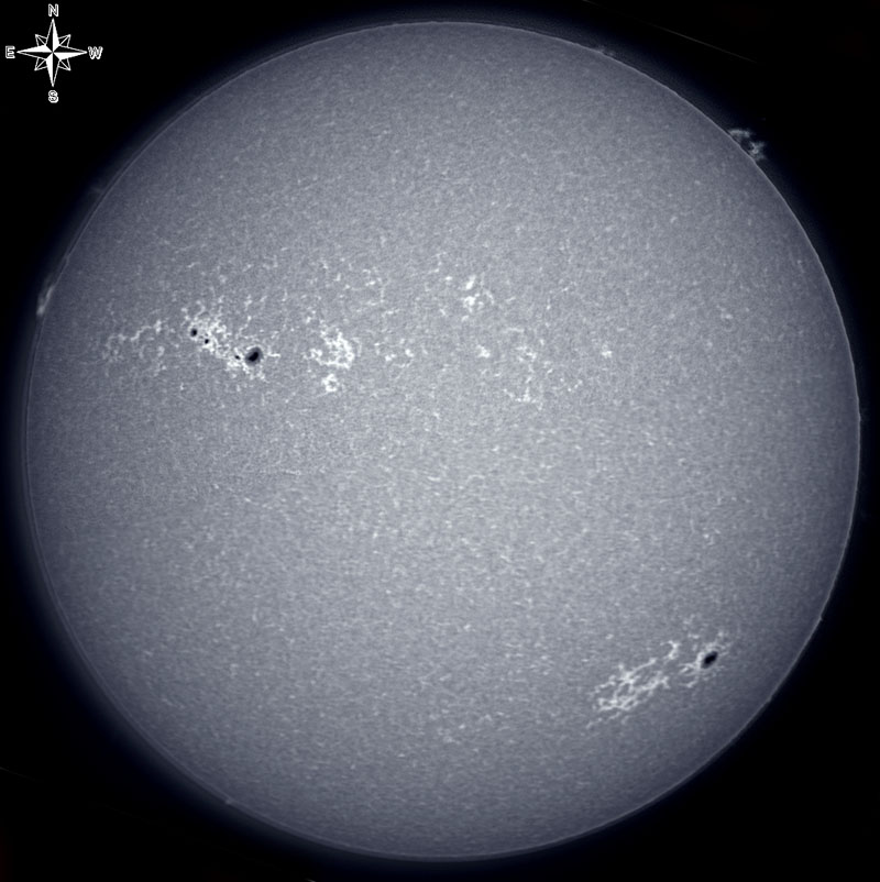 Solar Disk in CaK 9/25/2010