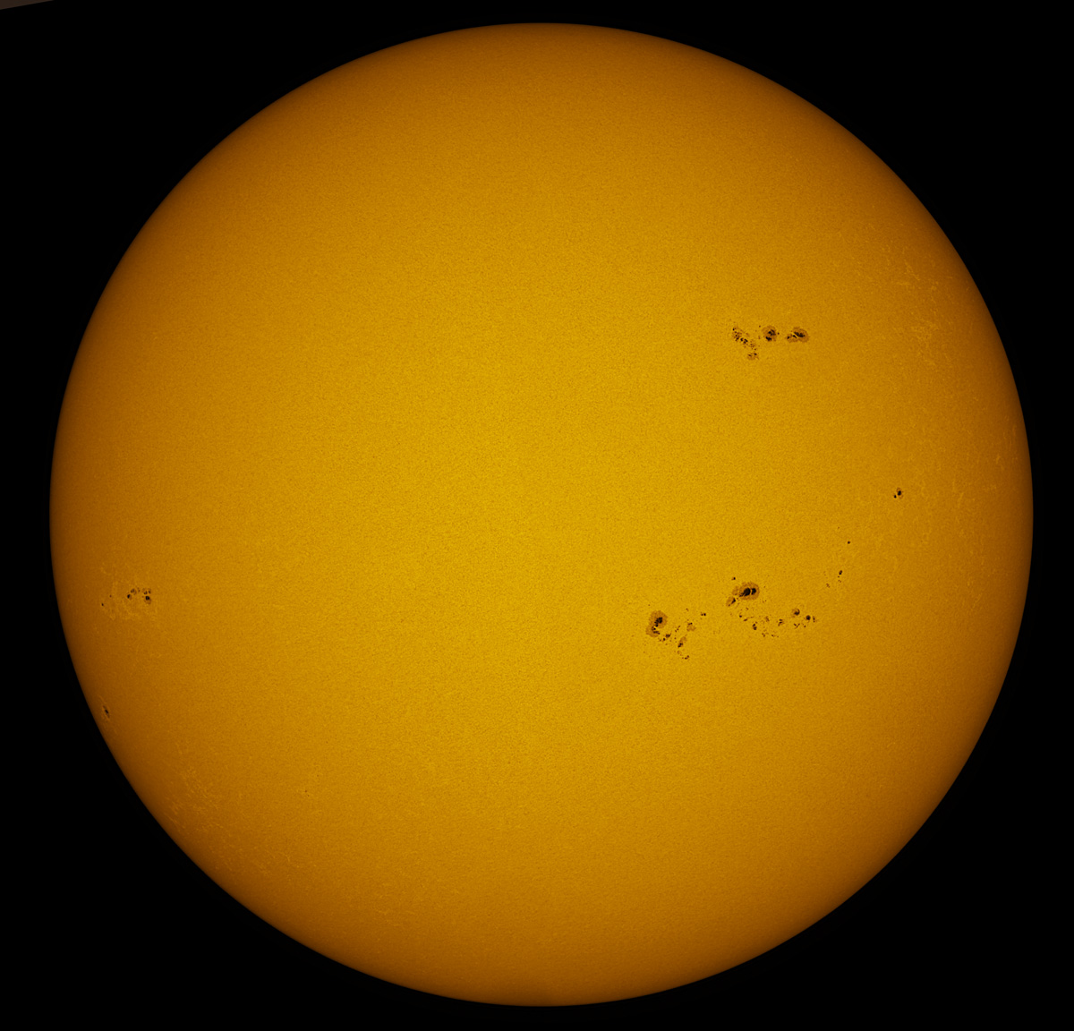 Solar Disk in white light 09/27/2014