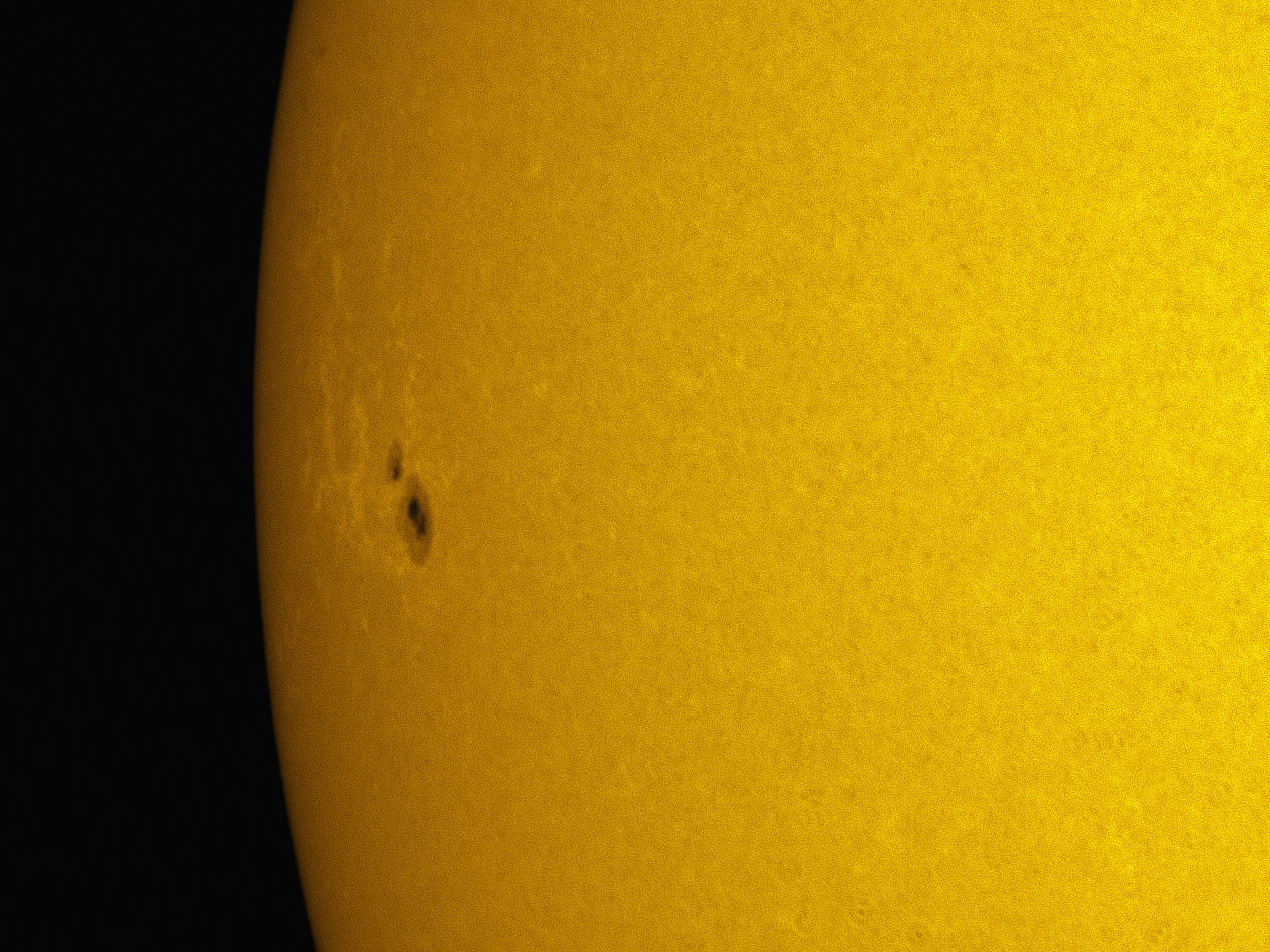 Sunspot 1309 in white light 10/02/2011