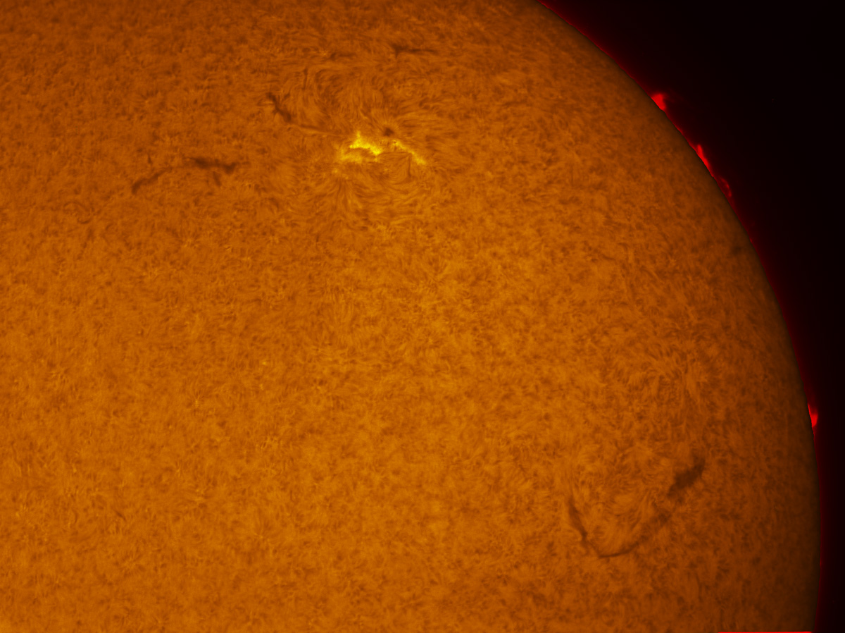 Sunspot 2427 in h-alpha 10/04/2015