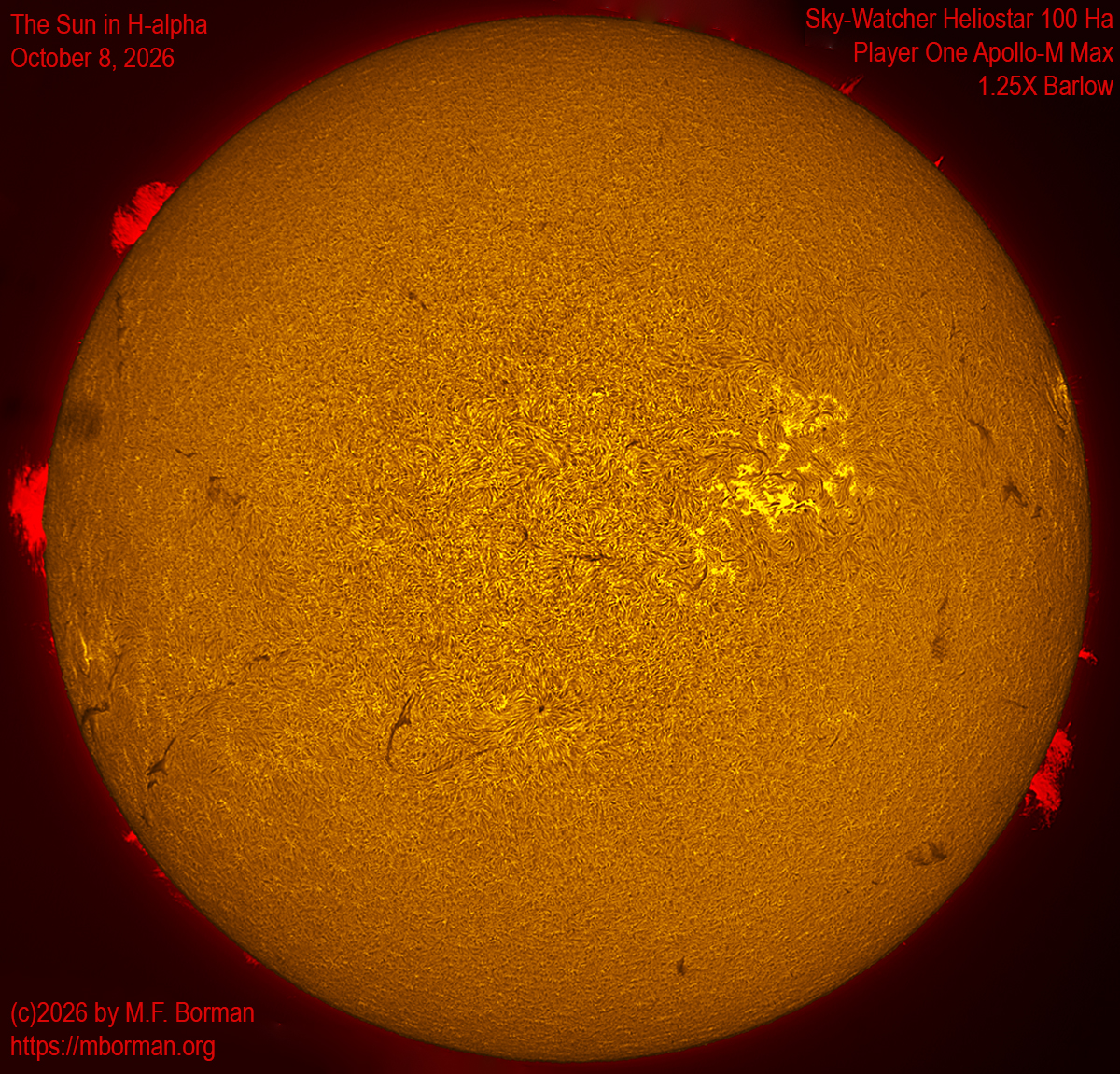 Solar image in h-alpha 10/08/26