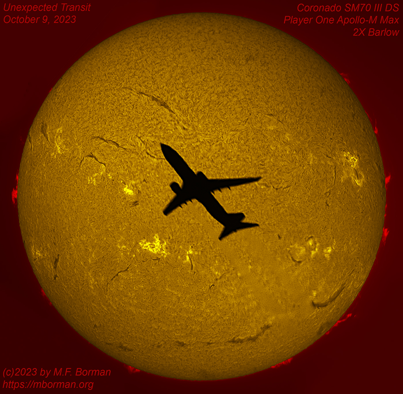 Unexpected Transit 10/09/2023