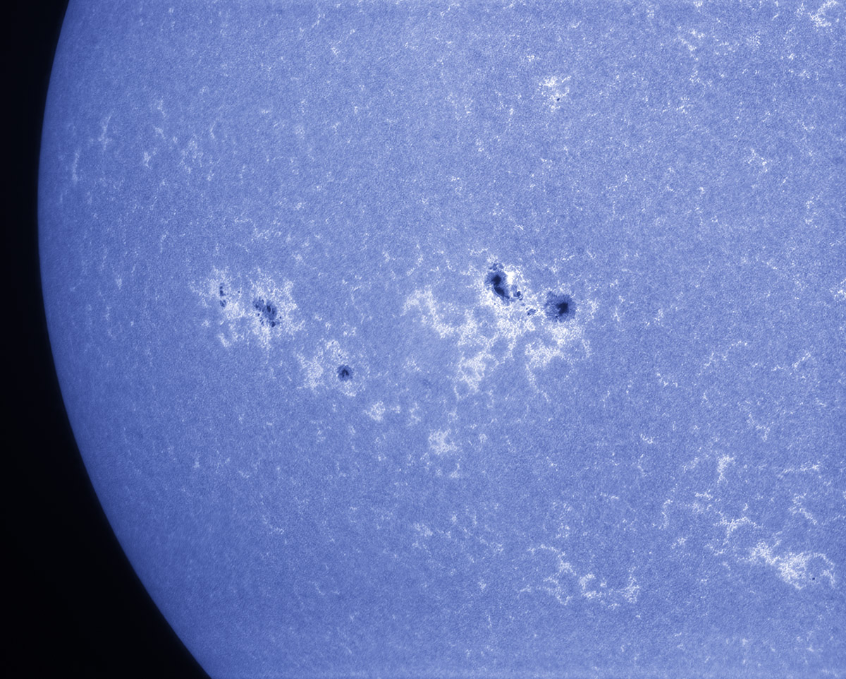 Sunspots 1861, 1864, and 1865 in CaK 10/11/2013