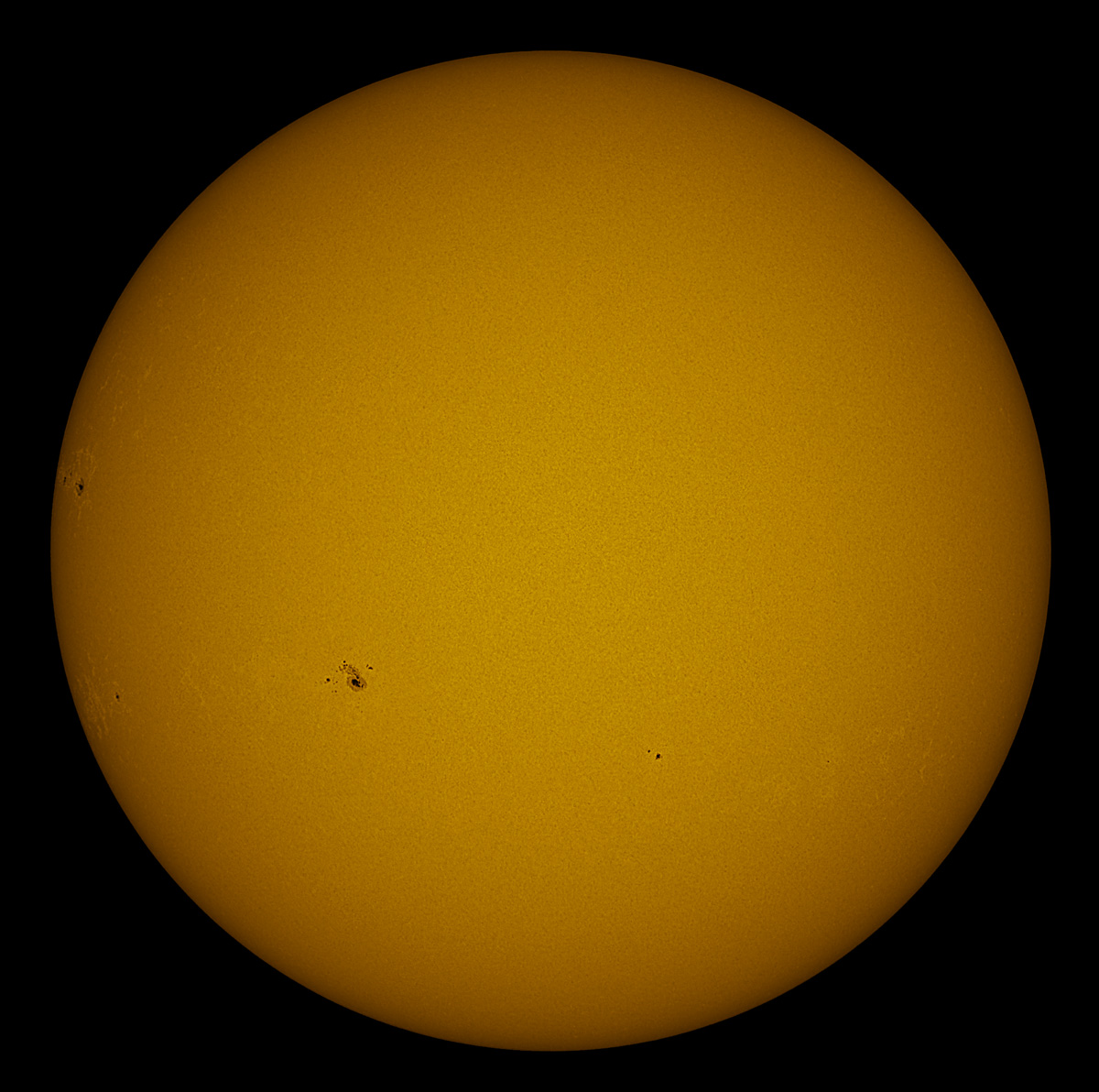 Solar Disk in white light 10/17/2015