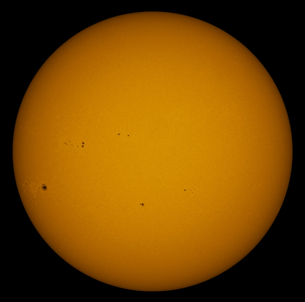 Solar Disk in white light 10/20/2013
