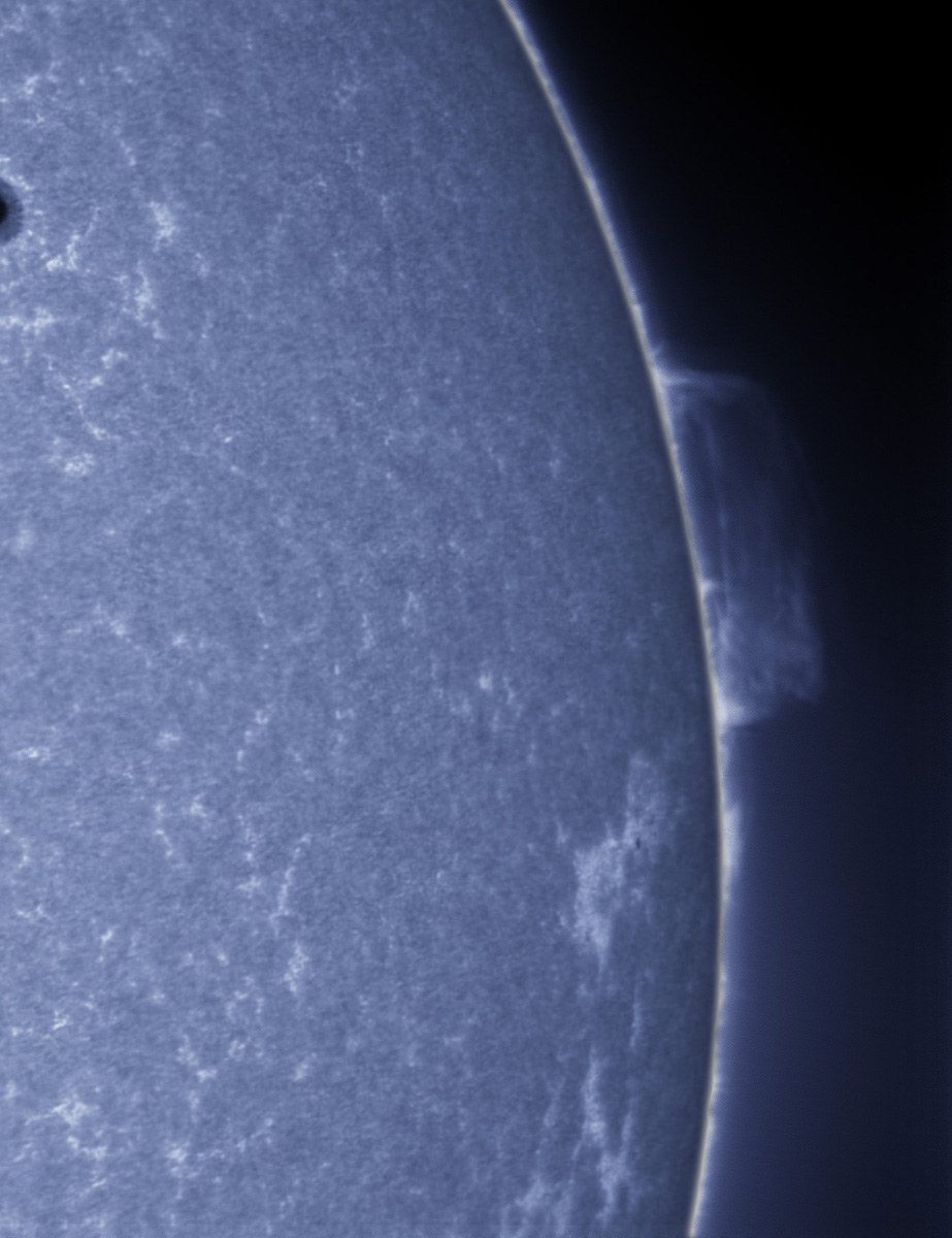 Large prominence in CaK 10/21/2012