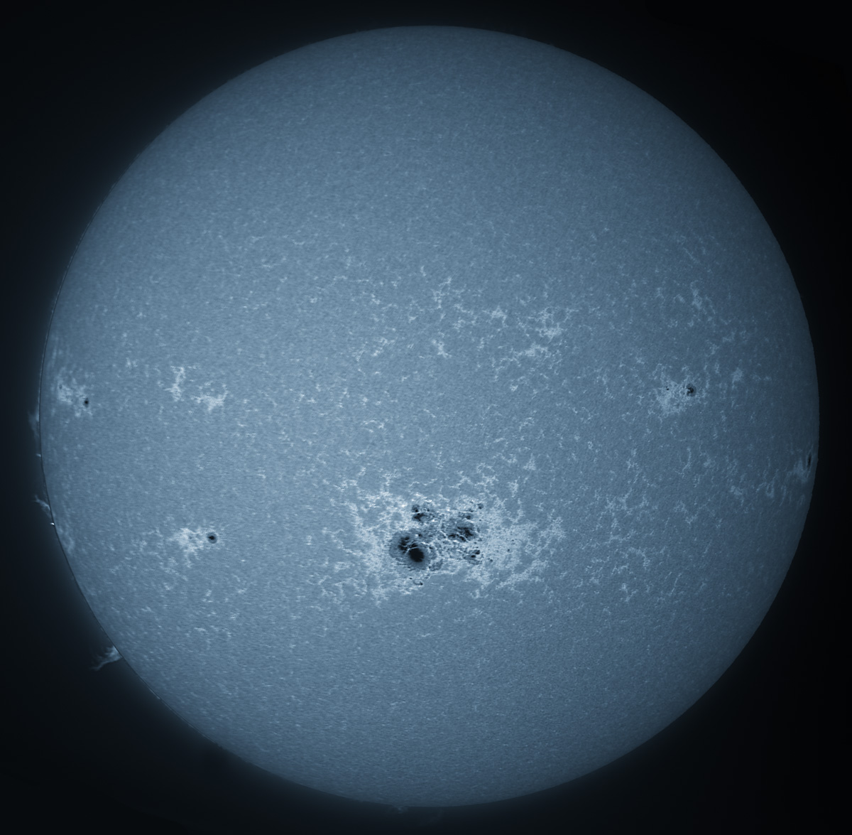 Solar Disk in CaK 10/23/2014