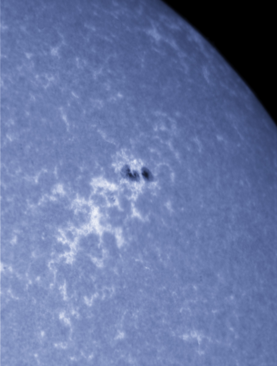 Sunspot 1596 in CaK 10/27/2012