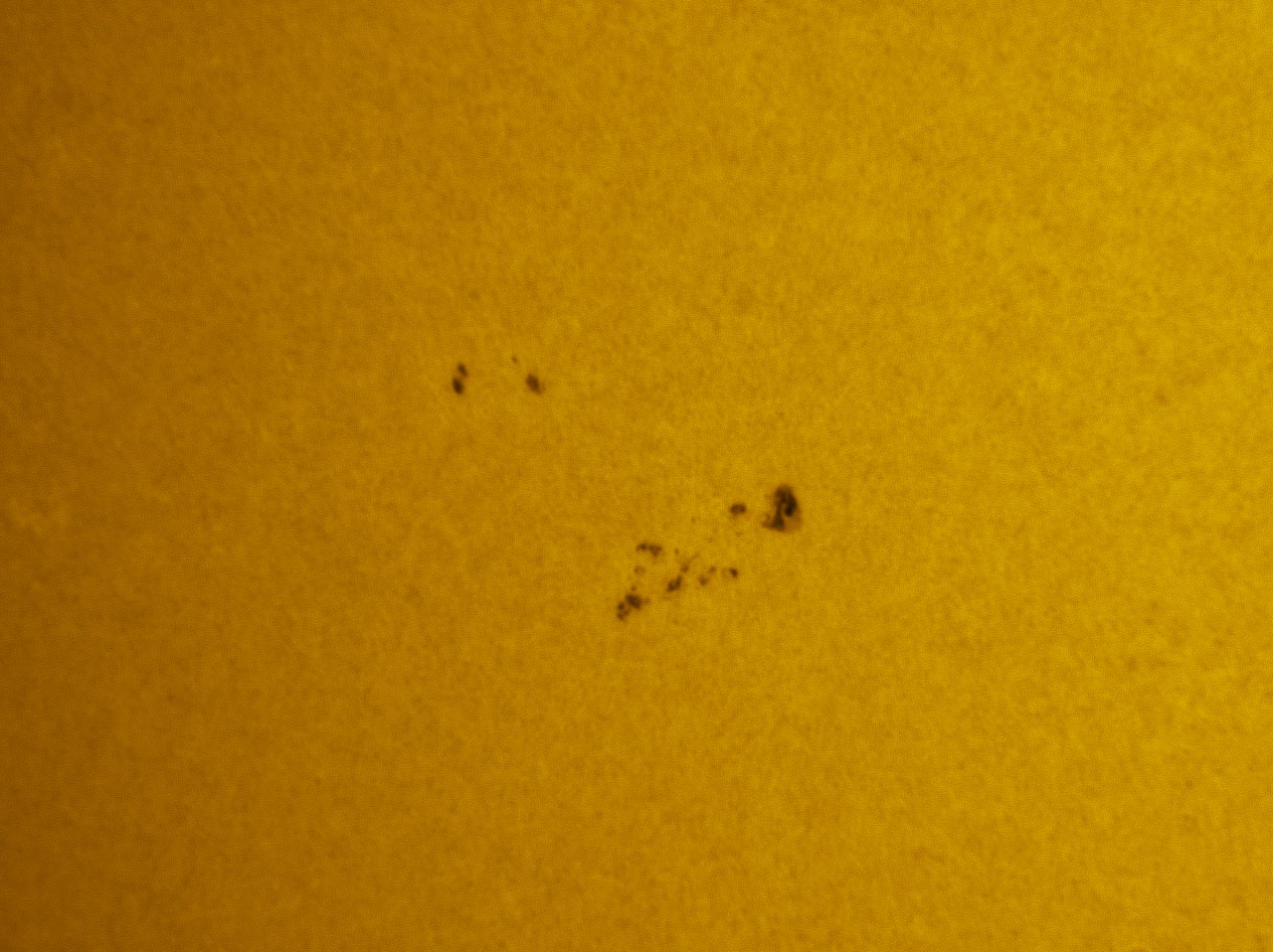 New Sunspot in white light 10/30/2011