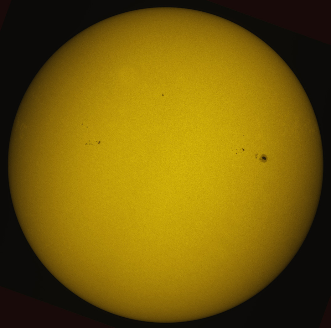 Solar Disk in white light 10/30/2011