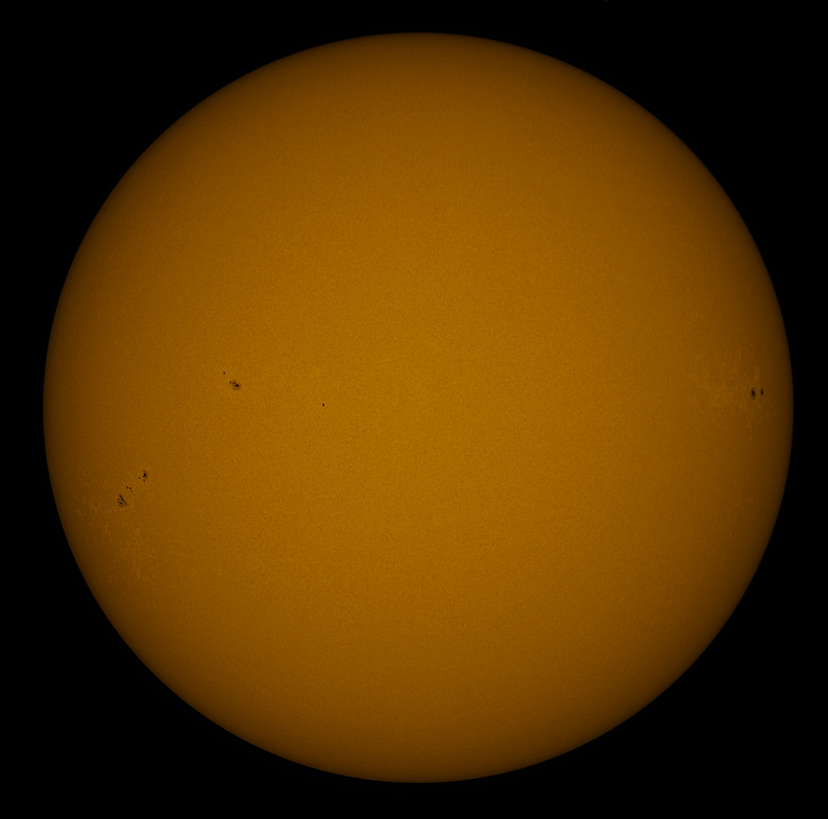 Solar Disk in white light 11/08/2015