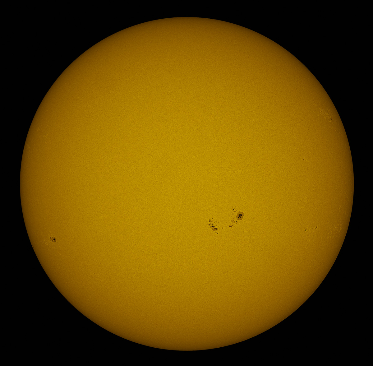 Solar Disk in white light 11/09/2013