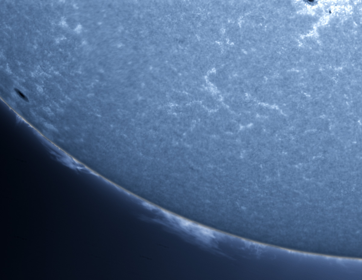 Prominences in CaK 11/10/2012