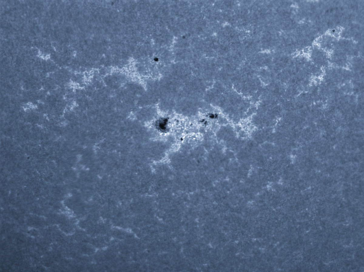 Sunspots 1608, 1609, and 1610 in CaK 11/10/2012