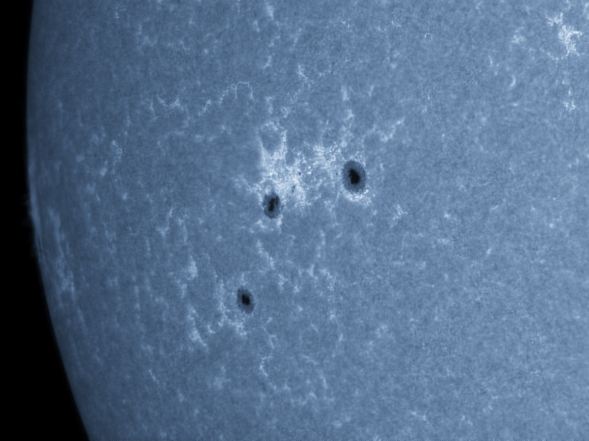 Sunspot 1611 and 1612 in CaK 11/10/2012