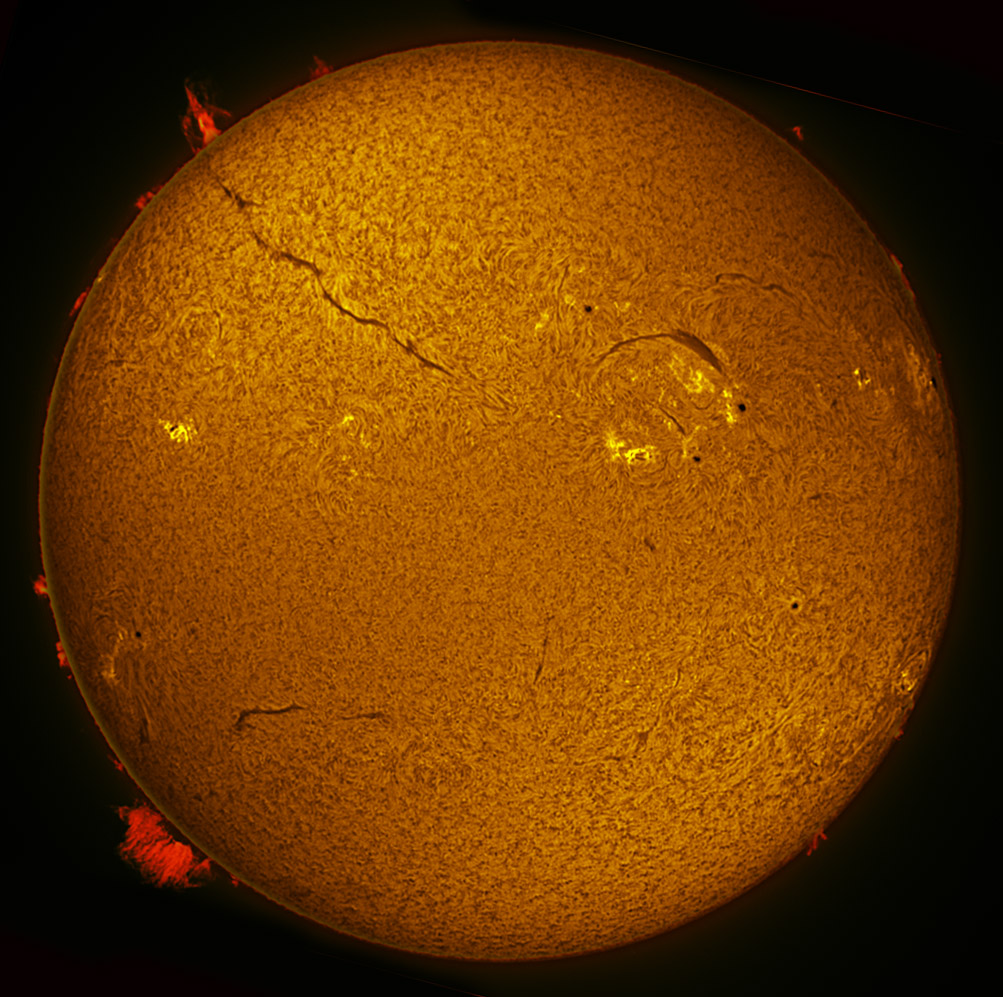 Solar Disk in h-alpha 11/13/2011